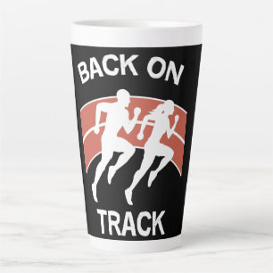 Leichtathletik-Bahn-Läufer Bahnathleten Läufer Milchtasse