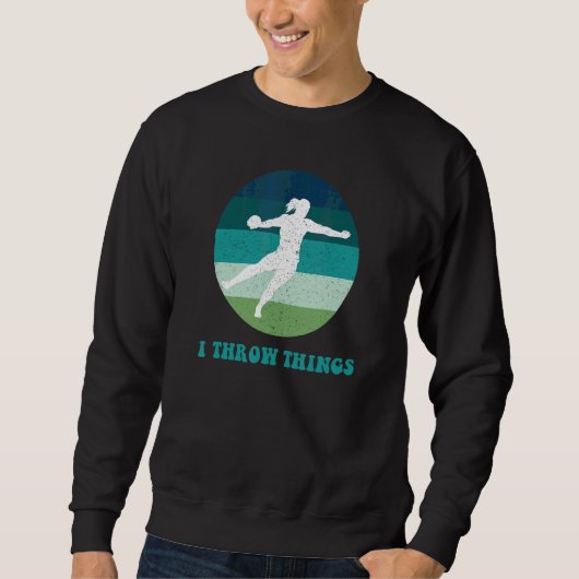 Leichtathletik Diskuswerferin der Frauen 1 Sweatshirt (Vorderseite)
