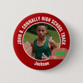 Leichtathletik-Foto von der High School - Athlet i Button (Vorderseite)