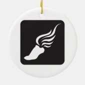Leichtathletik-Ikone Keramik Ornament (Hinten)