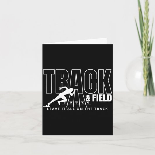 Leichtathletik Lass die Spiele beginnen Exkursion Karte (Vorderseite)
