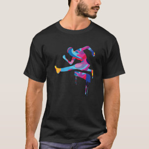 Leichtathletik Leichtathletik Farbige Grafik T-Shirt