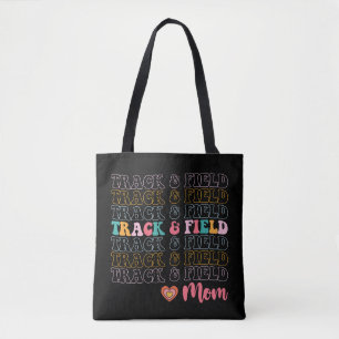 Leichtathletik-Mama Groovy Running Muttertag Tasche