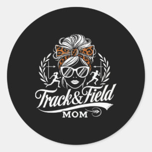 Leichtathletik-Mama Tag 3 Runder Aufkleber