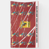 Leichtathletik-Mannschaft Banner (Vertikal)