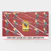 Leichtathletik-Mannschaft Banner (Horizontal)