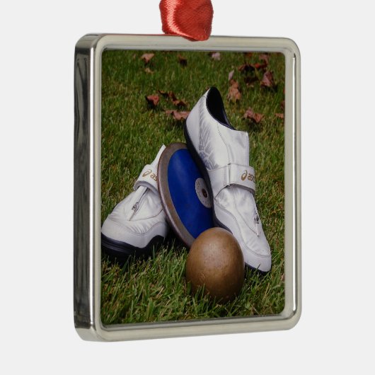 Leichtathletik Silbernes Ornament (Rechts)