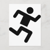 Leichtathletik-Sprinter Postkarte (Vorderseite)
