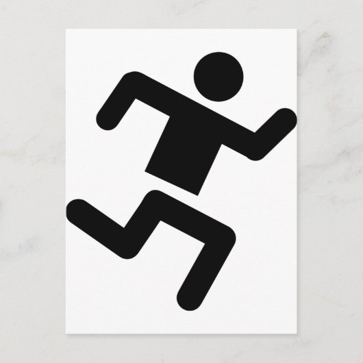 Leichtathletik-Sprinter Postkarte (Vorderseite)