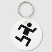 Leichtathletik-Sprinter Schlüsselanhänger (Vorderseite)