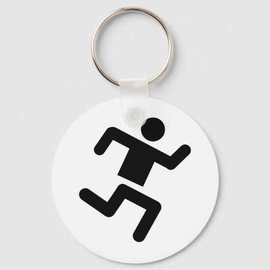 Leichtathletik-Sprinter Schlüsselanhänger (Vorderseite)