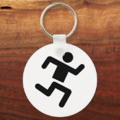 Leichtathletik-Sprinter Schlüsselanhänger (Vorderseite)