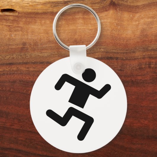 Leichtathletik-Sprinter Schlüsselanhänger (Vorderseite)