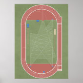 Leichtathletik Track & Field Poster (Vorne)