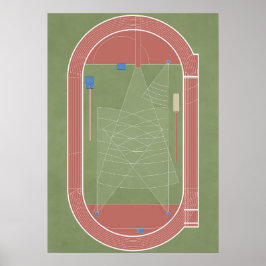 Leichtathletik Track & Field Poster