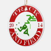 Leichtathletik-Verzierung - 2014 Keramik Ornament (Links)