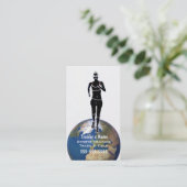 Leichtathletik Visitenkarte (Stehend Vorderseite)