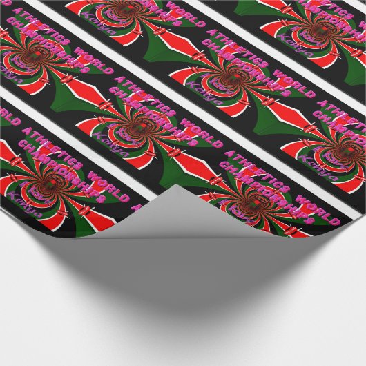 Leichtathletik-Weltmeisterschaften in Kenia: Swirb Geschenkpapier (Ecke)