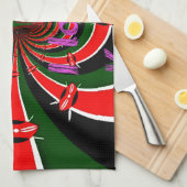 Leichtathletik-Weltmeisterschaften in Kenia: Swirb Geschirrtuch (Viertel Falte)