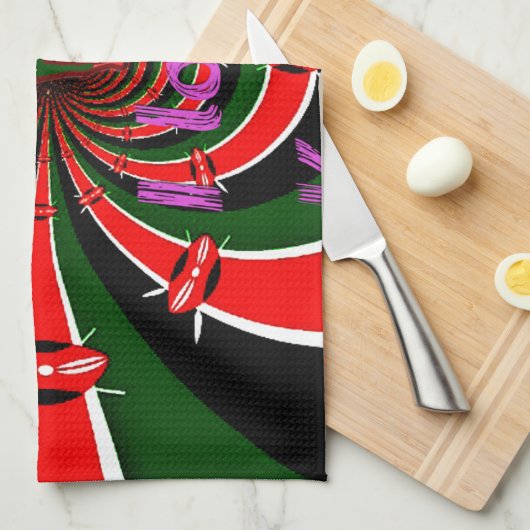 Leichtathletik-Weltmeisterschaften in Kenia: Swirb Geschirrtuch (Viertel Falte)