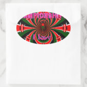 Leichtathletik-Weltmeisterschaften in Kenia: Swirb Ovaler Aufkleber (Tasche)