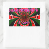 Leichtathletik-Weltmeisterschaften in Kenia: Swirb Rechteckiger Aufkleber (Tasche)