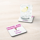 Leichtathletik-Weltmeisterschaften Kenia-Läufer: I Getränkeuntersetzer (Rechte Seite)