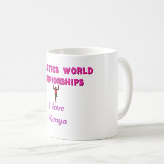 Leichtathletik-Weltmeisterschaften Kenia-Läufer: I Kaffeetasse (VorderseiteRechts)