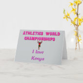 Leichtathletik-Weltmeisterschaften Kenia-Läufer: I Karte (Gelbe Blume)