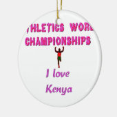 Leichtathletik-Weltmeisterschaften Kenia-Läufer: I Keramik Ornament (Links)