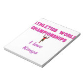 Leichtathletik-Weltmeisterschaften Kenia-Läufer: I Notizblock (Rotiert)