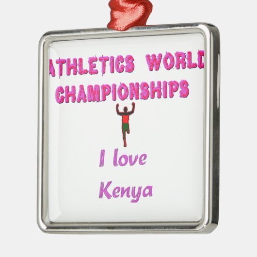 Leichtathletik-Weltmeisterschaften Kenia-Läufer: I Ornament Aus Metall (Links)
