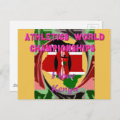 Leichtathletik-Weltmeisterschaften Kenia-Läufer: I Postkarte (Vorne/Hinten)