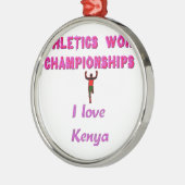 Leichtathletik-Weltmeisterschaften Kenia-Läufer: I Silbernes Ornament (Links)