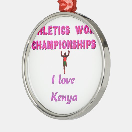 Leichtathletik-Weltmeisterschaften Kenia-Läufer: I Silbernes Ornament (Links)