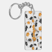 Leichtathletikhaufen mit orangefarbenen schwarzen  schlüsselanhänger (Vorderseite links)