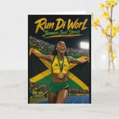 Leichtathletikkarte | Champion Karte (Gelbe Blume)