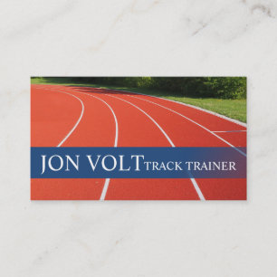 Leichtathletikrennen für Track Trainer Visitenkarte