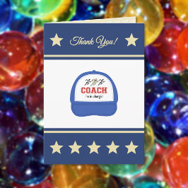 Leichtathletiksporttrainerläufer danken Ihnen Dankeskarte