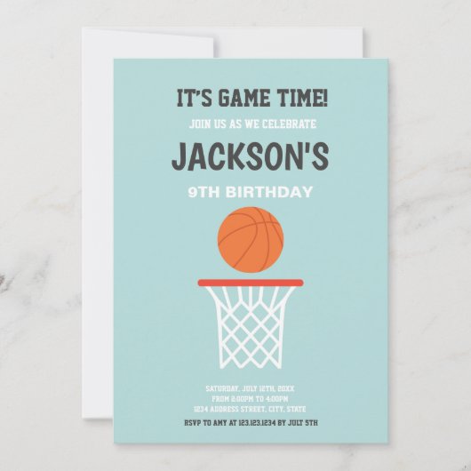 Leichtathletikthema Einladung (Vorderseite)