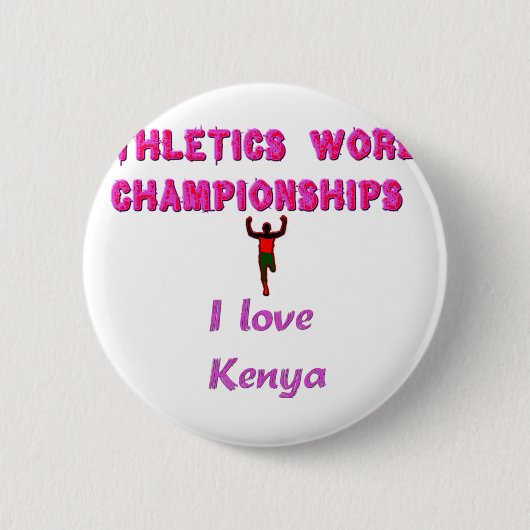 Leichtathletische Champions der Kenya World Button (Vorderseite)
