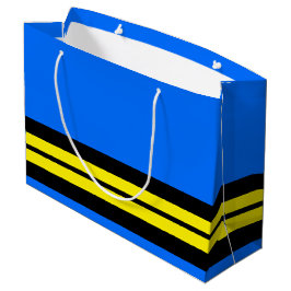 Leichtathletische, hellblaue, schwarz-gelbe Rennst Große Geschenktüte