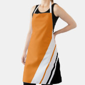 Leichtathletische, helle Orange Schwarz-weiß Racin Schürze (InSitu)