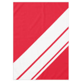 Leichtathletische, helle, weiße Diagonal Racing St Tischdecke (Vorderseite)