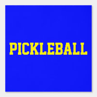 Leichtathletische, hellgelbe PICKLEBALL auf lebhaf