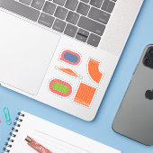 Leichtathletische Trackkleber Aufkleber (Laptop mit iPhone)