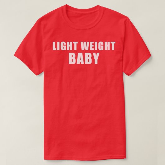 LeichtBaby im weißen Text T-Shirt (Design vorne)
