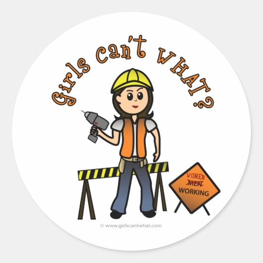 Leichtbau Runder Aufkleber (Vorderseite)