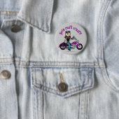 Leichtbikermädchen Button (Beispiel)