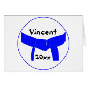 Leichtblauer Gürtel für Kampfkunst (Vorderseite (Horizontal))